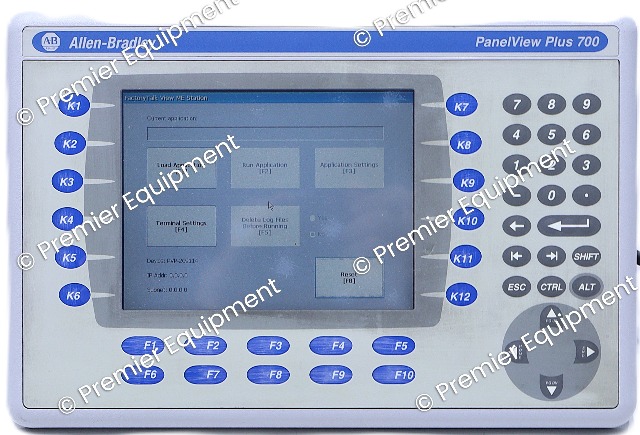 ALLEN BRADLEY 2711P-B7C4D1 SER A KEYPAD & TOUCH PANELVIEW PLUS 700 FACTORY RESET