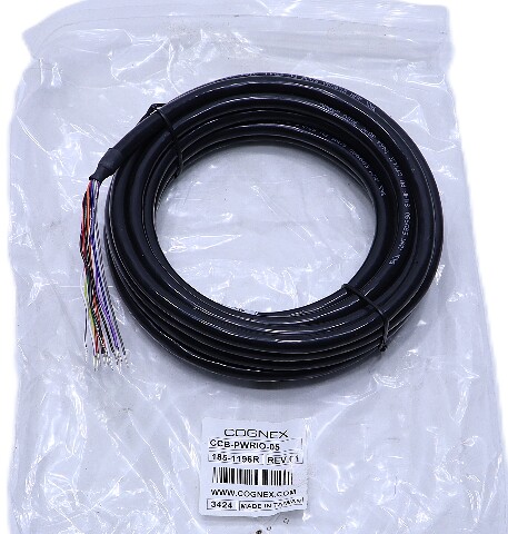 NEW COGNEX CCB-PWRIO-05 185-1196R POWER AND I/O CABLE