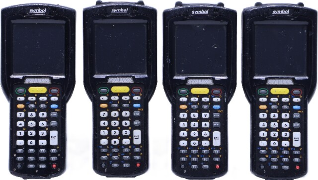 LOT OF 4 SYMBOL MC32N0-GL3HCLE0A HANDHOLD BARCODE SCANNER
