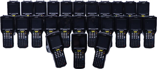 LOT OF 25 SYMBOL MC32N0-GI4HCLE0A PORTABLE COMPUTER BARCODE SCANNERS