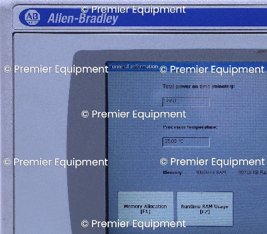 * ALLEN BRADLEY 2711P-RP1A SER G PANELVIEW PLUS 700-1500 LOGIC MODULE 100-240VAC