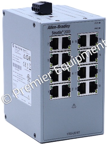 * SURPLUS ALLEN BRADLEY 1783-US16T /B STRATIX 200 ETHERNET UNMANAGED SWITCH