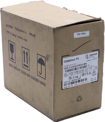 * INVERTEK OPTIDRIVE P2 ODP-2-24020-3HF42-MN VARIABLE FREQUENCY DRIVE