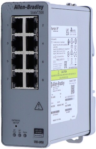 * ALLEN BRADLEY 1783-LMS8 SER A STRATIX 2500 ETHERNET MANAGED SWITCH