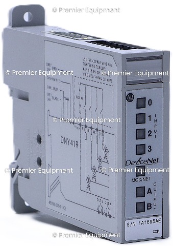 * ALLEN BRADLEY 100-DNY41R SER B DEVICENET STARTER AUXILIARY