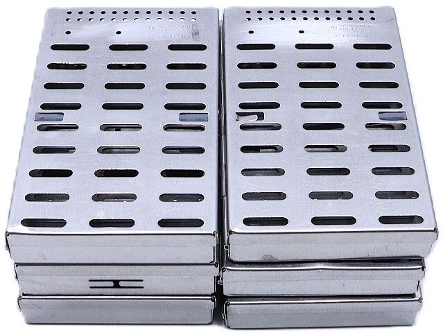 * LOT OF (6) THOMPSON SS K3 TD 107 STERILIZATION CASES 8 X 4.5"