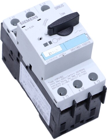 * SIEMENS SIRIUS 3RV1821-1GD10 CIRCUIT BREAKER