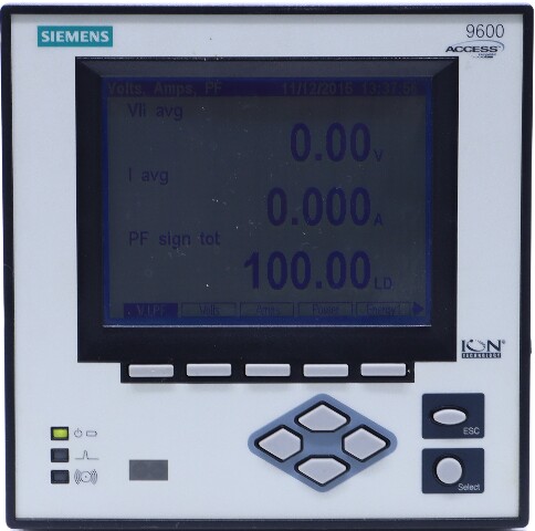 * SIEMENS 9600 ACCESS 9600DC-1156-ECZA POWER METER DISPLAY PANEL