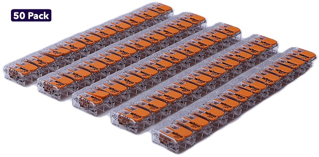 * WAGO 221-412 Lever Nut Wire Connectors 50 Pack FAST SHIP 2 Conductor