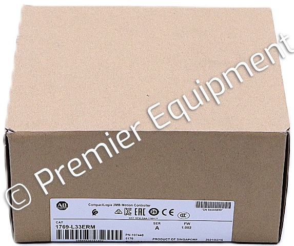 * SURPLUS SEALED ALLEN BRADLEY 1769-L33ERM /A COMPACTLOGIX 2MB MOTION CONTROLLER