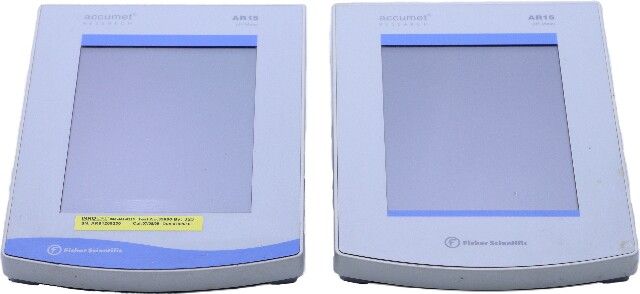 LOT OF 2 FISHER SCIENTIFIC ACCUMET AR15 PH BENCHTOP/PORTABLE METERS