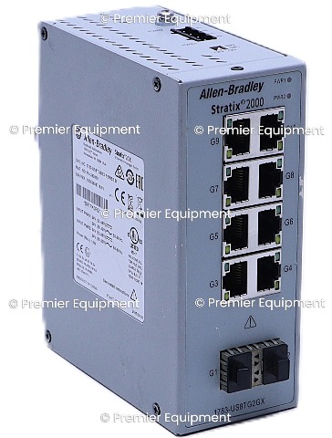 * ALLEN BRADLEY 1783-US8TG2GX SER B STRATIX 2000 INDUSTRIAL ETHERNET SWITCH 