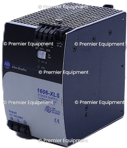 * ALLEN BRADLEY 1606-XLS480EC SER A 1-PHASE 24V 20A 480W POWER SUPPLY