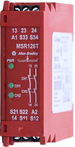 * ALLEN BRADLEY GUARD MASTER 440R-N23117 SER A MSR126T SAFTEY RELAY