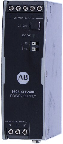 * ALLEN BRADLEY 1606-XLE240E SER B 1-PHASE 24V 10A 240W POWER SUPPLY