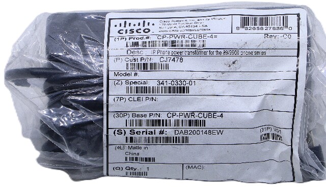 NEW CISCO CP-PWR-CUBE-4= POWER ADAPTER