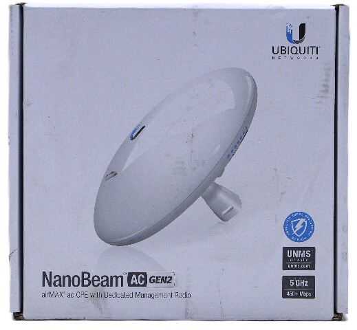 NEW UBIQUITI NBE-5AC-GEN2-US NANO BEAM 