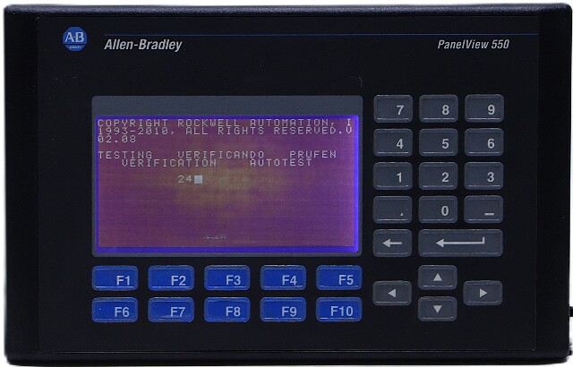 * ALLEN BRADLEY 2711-B5A5 SER H PANELVIEW 550 OPERATOR INTERFACE