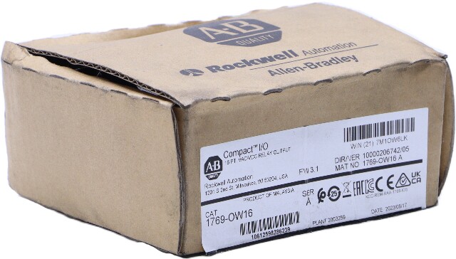 * ALLEN BRADLEY COMPACT I/O 1769-OW16 SER A AC/DC RELAY MODULE *READ*