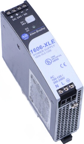 * ALLEN BRADLEY 1606-XLE120E SERIES A 120-240V INPUT 24V OUTPUT POWER SUPPLY MODULE
