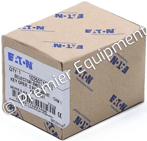 * NEW EATON 10250T15113 SELECTOR SWITCH KEY OPER. 2 POSITION CAM 1