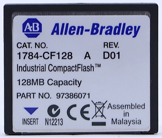 * ALLEN BRADLEY 1784-CF128 SER A 128MB INDUSTRIAL COMPACTFLASH