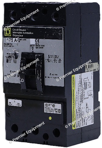 SQUARE D KHL36175J KHF36175U 175A 600V 3 POLE CIRCUIT BREAKER *TESTED*