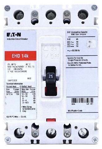  EATON EHD3025L CIRCUIT BREAKER