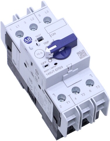 * ALLEN BRADLEY 140UT-D7D3-C10 SER A 10A 3 POLE CIRCUIT BREAKER