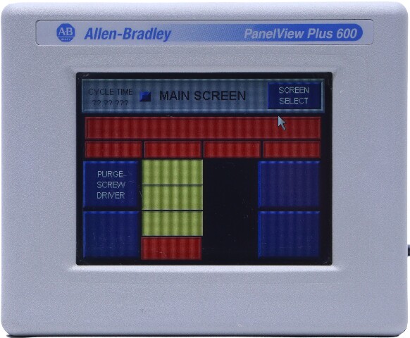 * ALLEN BRADLEY 2711PC-T6C20D SER D PANELVIEW PLUS COMPACT 600 OPERATOR INTERFACE