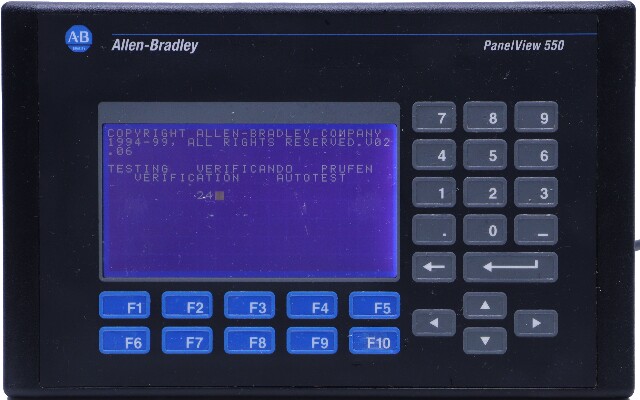 * ALLEN BRADLEY 2711-B5A8L1 SER H PANELVIEW 550 OPERATOR INTERFACE