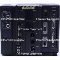* KEYENCE CV-X202AP CAMERA CONTROLLER CA-DC30E ILLUMINATION CONTROLLER