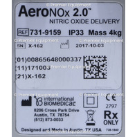 * INTERNATIONAL BIOMEDICAL AERONOX 2.0 NITRIC OXIDE DELIVERY SYSTEM