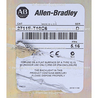 * ALLEN BRADLEY 2711E-T10C6 /D FRN 5.16 OPERATOR INTERFACE *READ*
