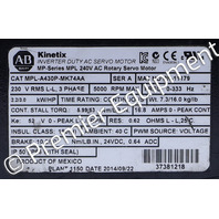 * SURPLUS ALLEN BRADLEY MPL-A430P-MK74AA KINETIX SERVO MOTOR 5000 RPM