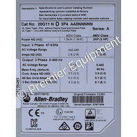 * SURPLUS ALLEN BRADLEY 20G11ND3P4AA0NNNNN SER A AC DRIVE