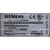 * SIEMENS 6SN1123-1AA00-0DA2 SIMODRIVE POWER MODULE w/ 6SN1118-0NH01-0AA1 INTERPHASE CARD *READ*