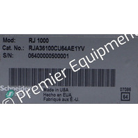 * SQUARE D RJ 1000 RJA36100CU64AE1YV 1000A 3P CIRCUIT BREAKER W/ S164A TRIP UNIT