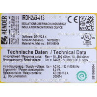* BENDER A-ISOMETER SERIE 260 IRDH265-413 ISOMETER