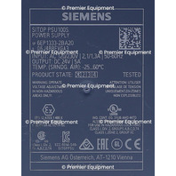 * SIEMENS 6EP1333-2BA20 SITOP PSU100S POWER SUPPLY 24VDC *TESTED* 