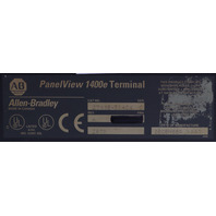 * ALLEN BRADLEY 2711E-T14C6 SER C PANELVIEW OPERATOR INTERFACE
