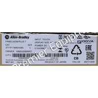 * SURPLUS ALLEN BRADLEY 2711P-T4W21D8S /C PANELVIEW PLUS 7 OPERATOR INTERFACE