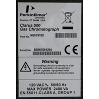 PERKIN ELMER CLARUS 500 GAS CHROMATOGRAPH N6519100
