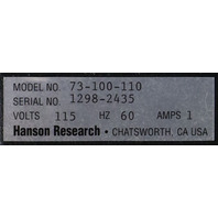 HANSON RESEARCH 73-100-105 73-100-110 73-100-103 DISSOLUTION TEST STATION