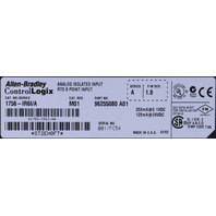 ALLEN BRADLEY CONTROLLOGIX 1756-IR6I/A THERMOCOUPLE INPUT MODULE *READ*