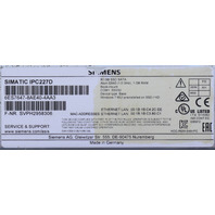 QTY. (2) SIEMENS SIMATIC IPC227D 6ES7647-8AE40-4AA3 NANOBOX PC COMPUTER