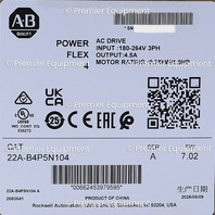 * SEALED ALLEN BRADLEY 22A-B4P5N104 /A POWERFLEX 4 AC DRIVE