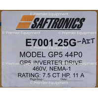 * SURPLUS SAFTRONICS GP5 CIMR-P5U44P0 VARIABLE FREQUENCY AC DRIVE
