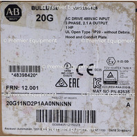 * SURPLUS ALLEN BRADLEY 20G11ND2P1AA0NNNNN POWERFLEX 755 AC DRIVE