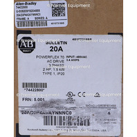 * SURPLUS ALLEN BRADLEY 20AD3P4A0AYNNNC0 POWERFLEX 70 AC DRIVE #1
